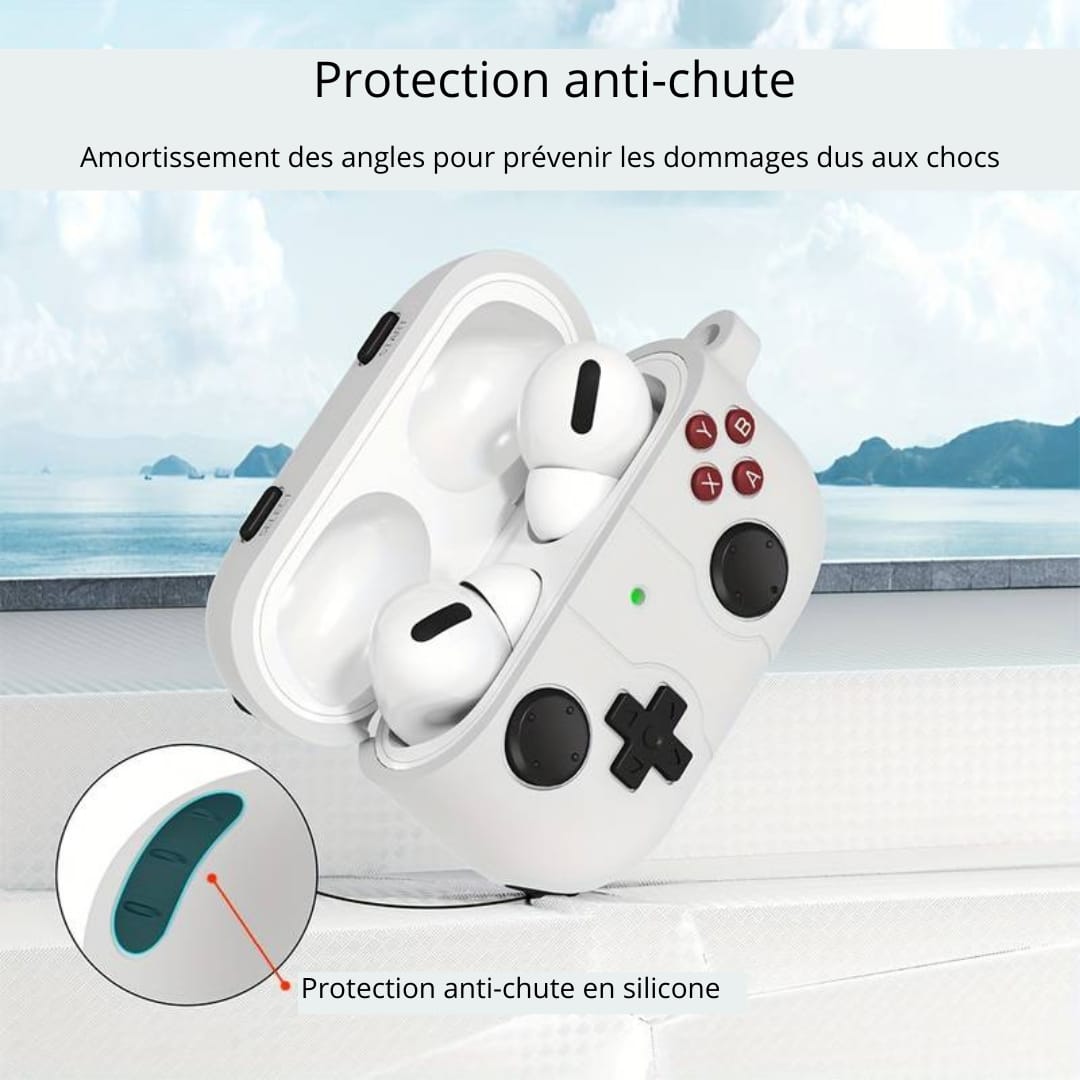 Cache AirPods Design Manette Gamer